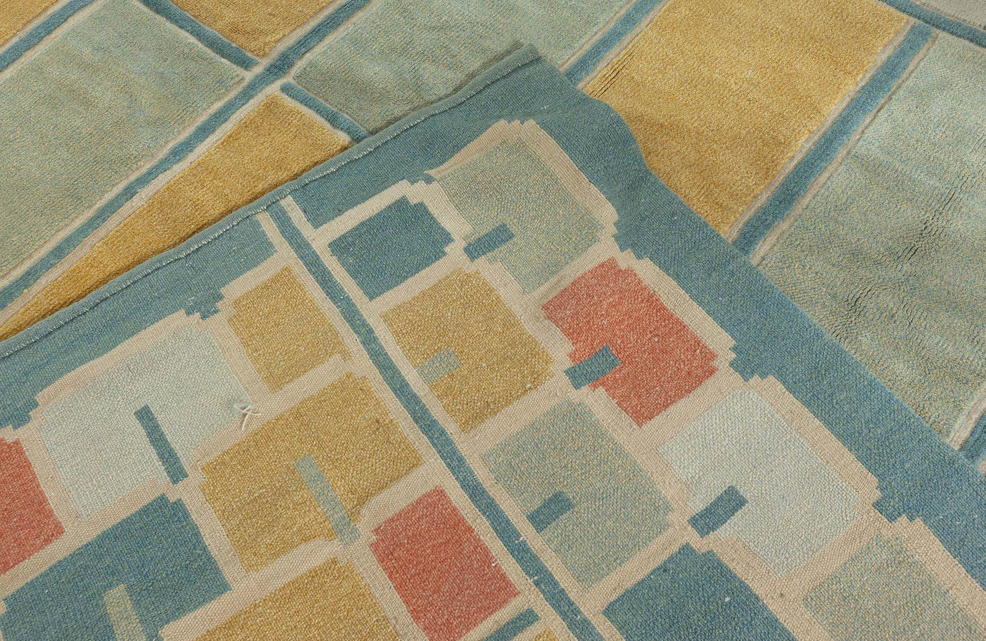 Modern Swedish-Inspired Half Pile Wool Rug by Doris Leslie Blau For Sale 2