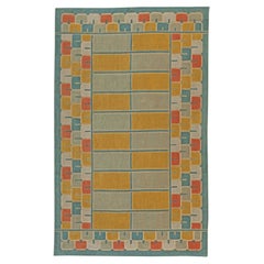 Moderner schwedisch inspirierter halbfloriger Wollteppich von Doris Leslie Blau