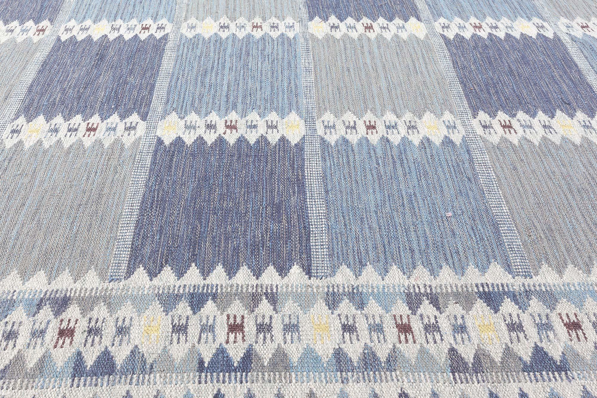 Moderner, schwedisch inspirierter Teppich von Doris Leslie Blau (Skandinavische Moderne) im Angebot