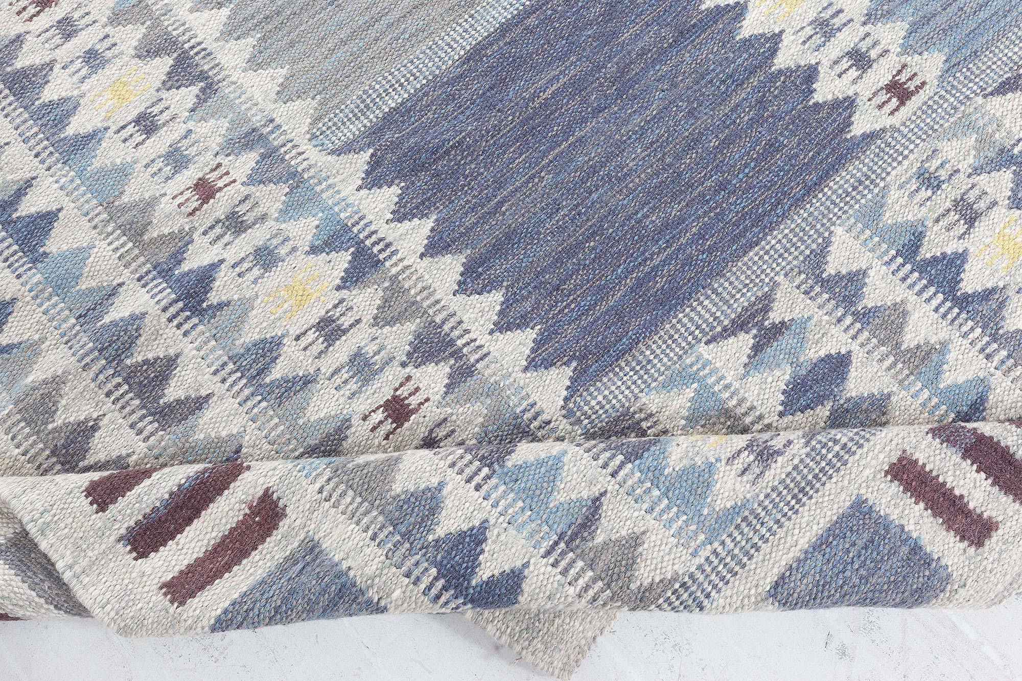 Moderner, schwedisch inspirierter Teppich von Doris Leslie Blau (Skandinavisch) im Angebot