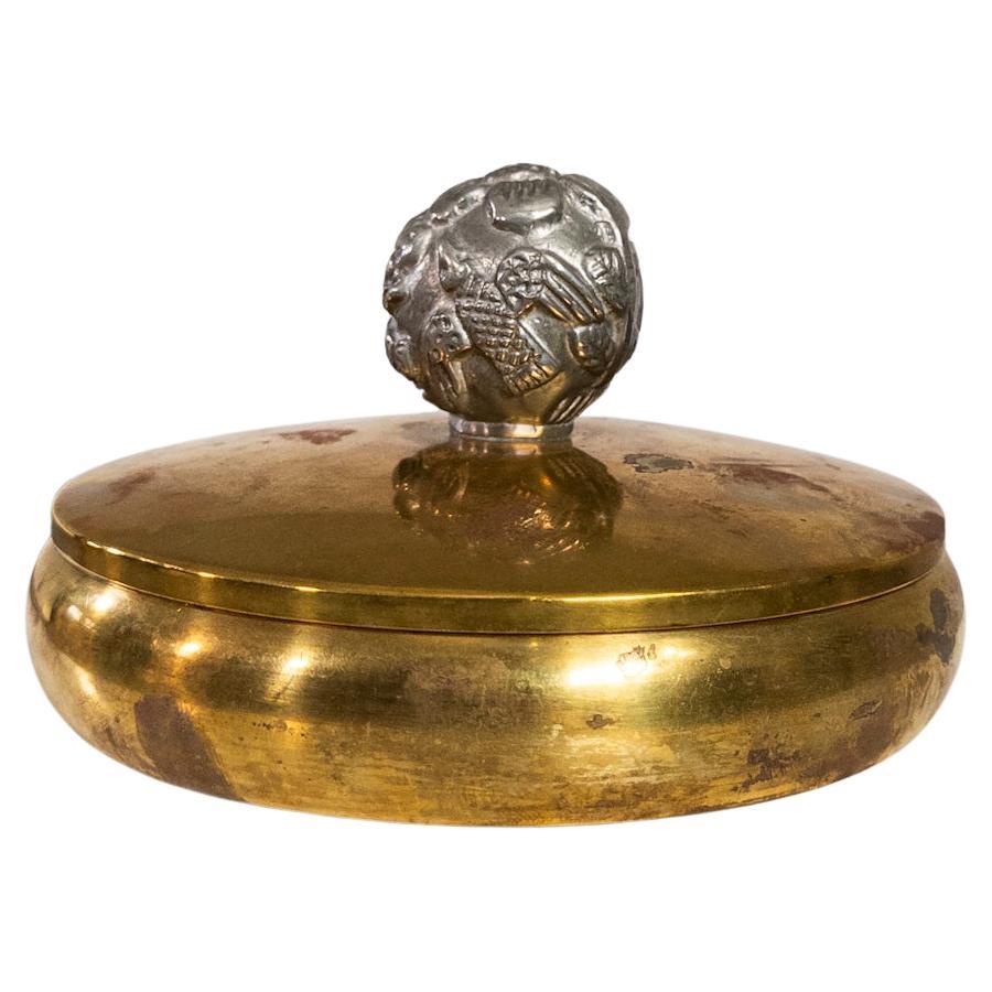 Moderner schwedischer Krug mit Deckel von Carl-Einar Borgström für Ystad-Metall, 1930er Jahre