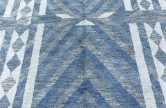 Modern Swedish Pile Knotted Wool Rug by Doris Leslie Blau