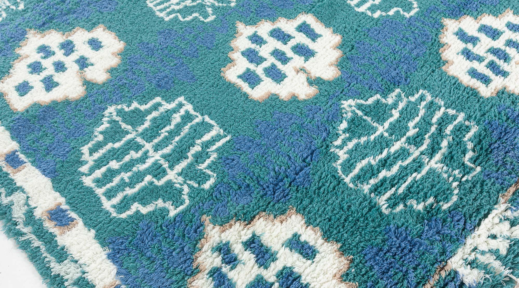 Moderner schwedischer Florteppich von Doris Leslie Blau
Größe: 10'3