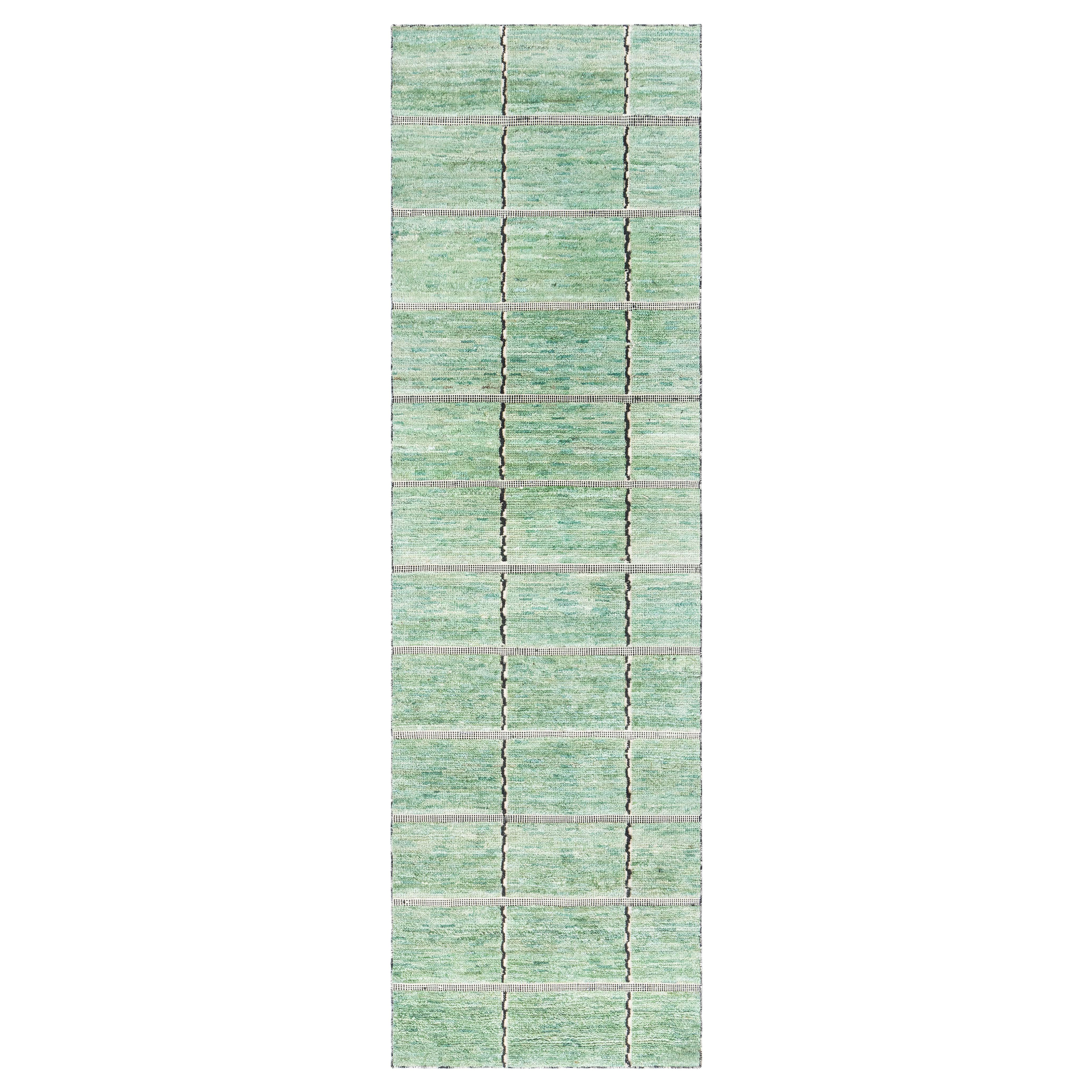 Modern Swedish Pile Runner Fragment by Doris Leslie Blau For Sale