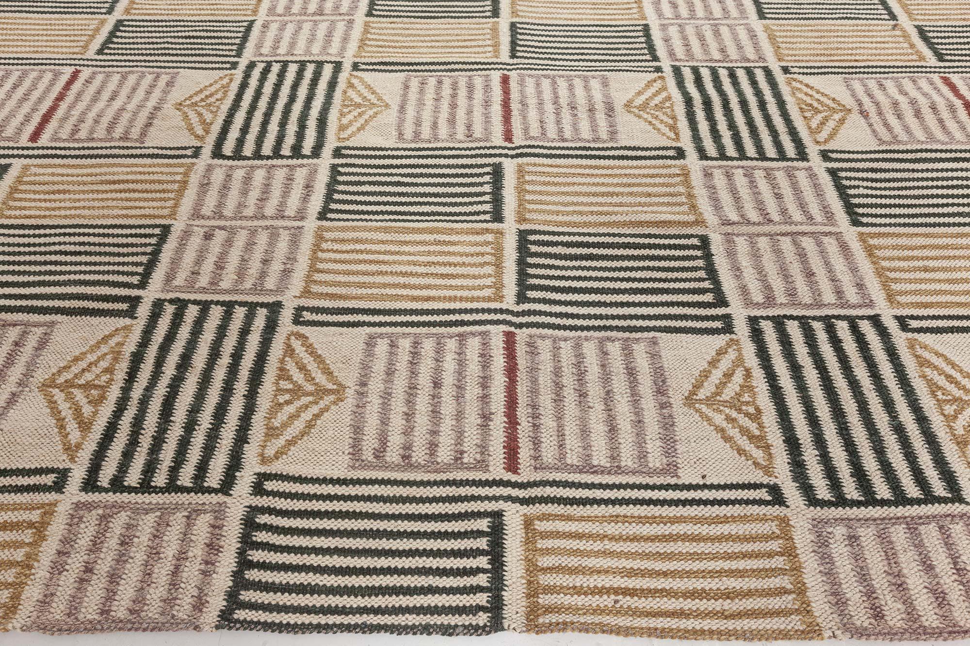 Moderner schwedischer Teppich von Doris Leslie Blau (Handgewebt) im Angebot