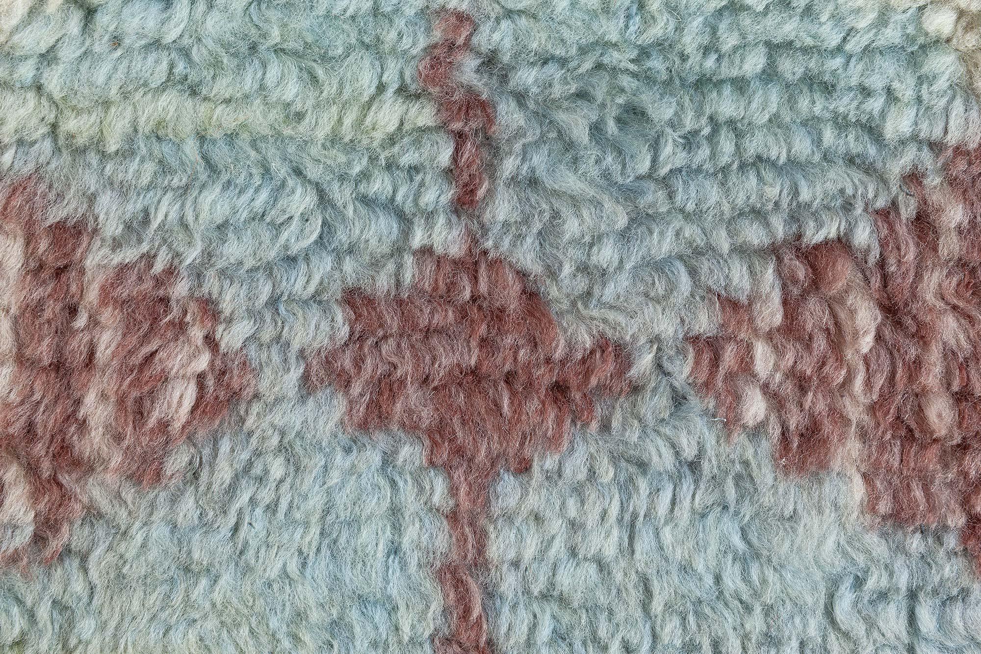 Hand-Knotted Modern Swedish Rya Fragment Runner by Doris Leslie Blau For Sale
