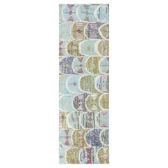 Modern Swedish Rya Fragment Runner by Doris Leslie Blau