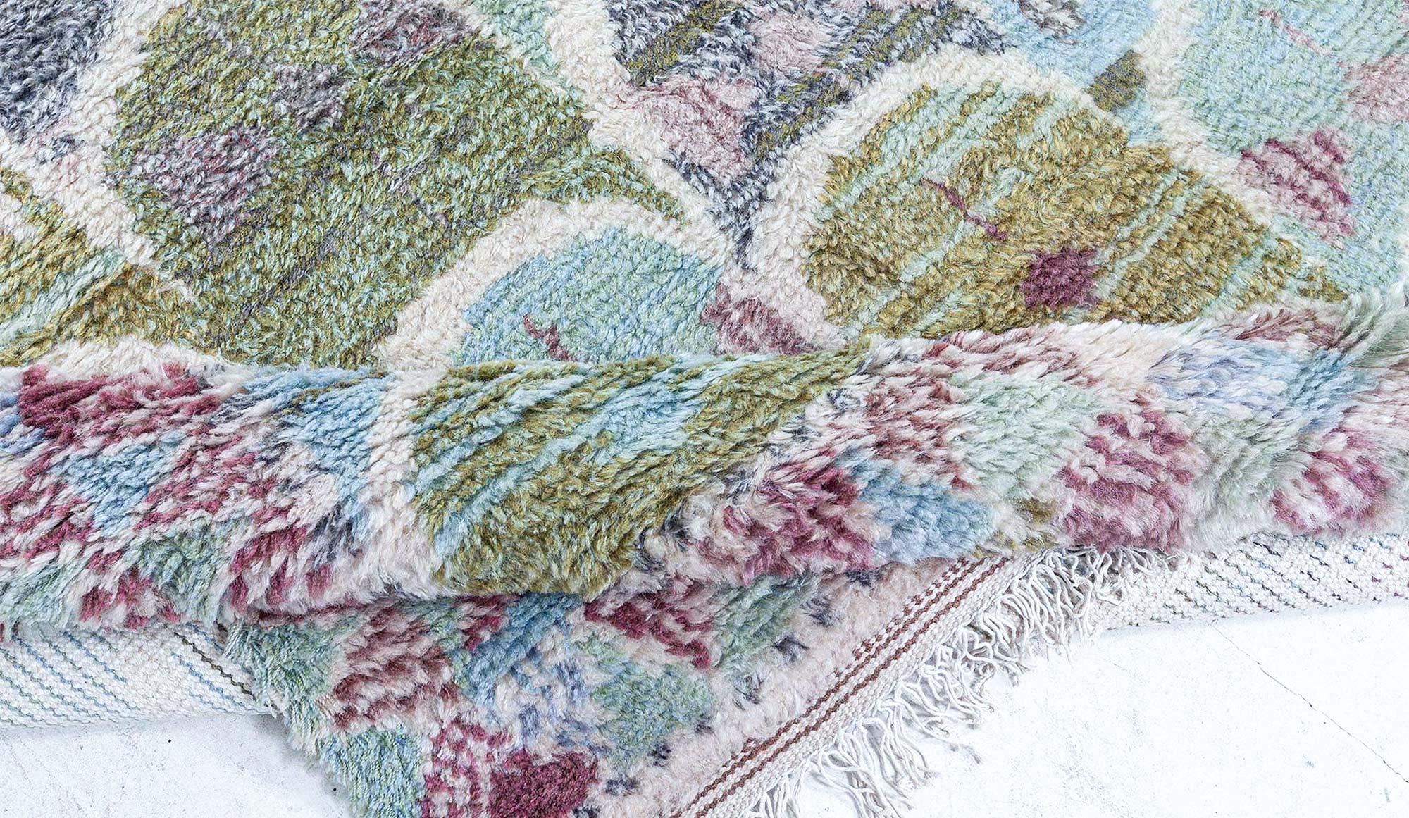 Scandinavo moderno Tappeto moderno svedese Rya di Doris Leslie Blau in vendita