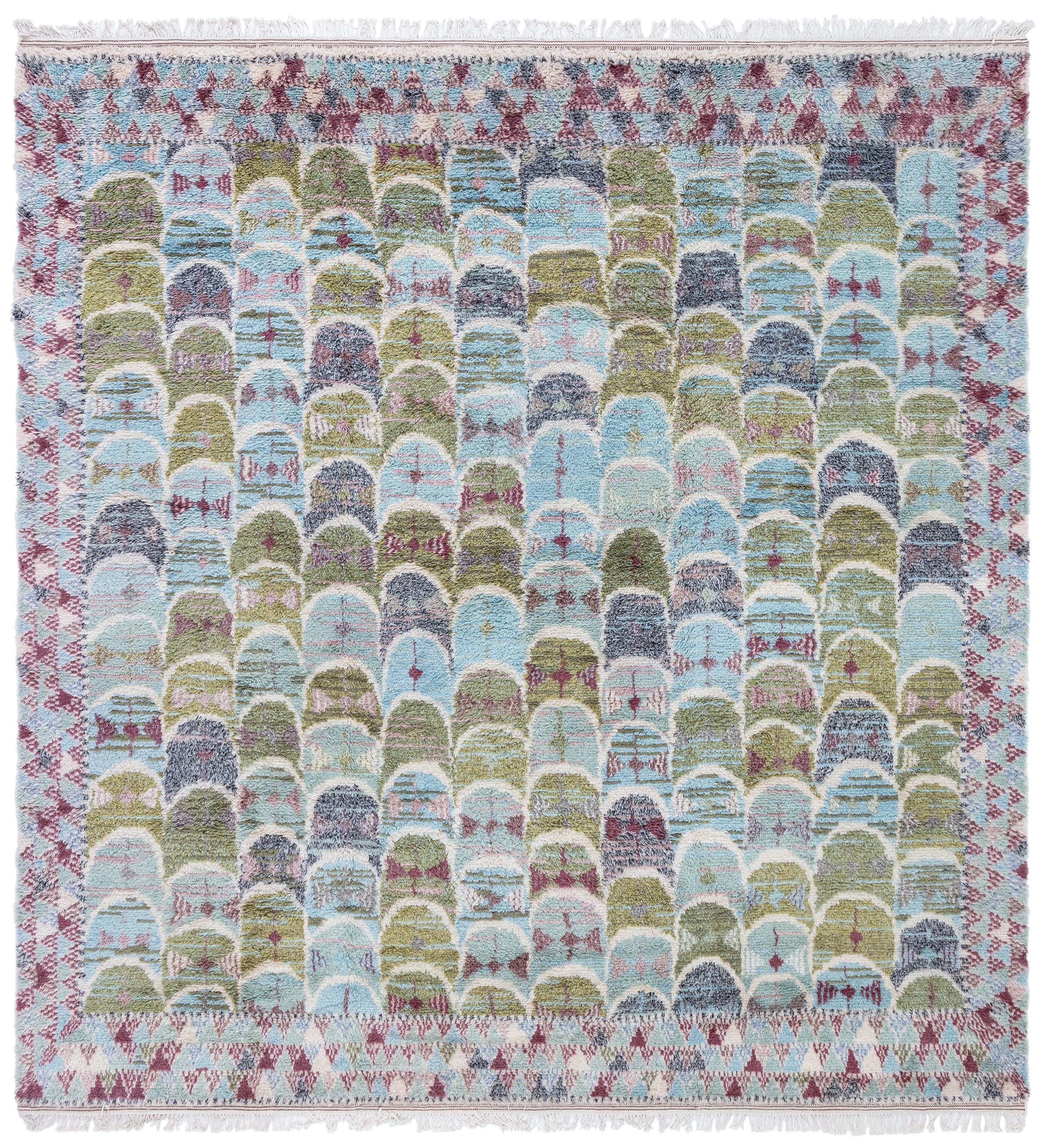 Modern Swedish Rya Rug by Doris Leslie Blau