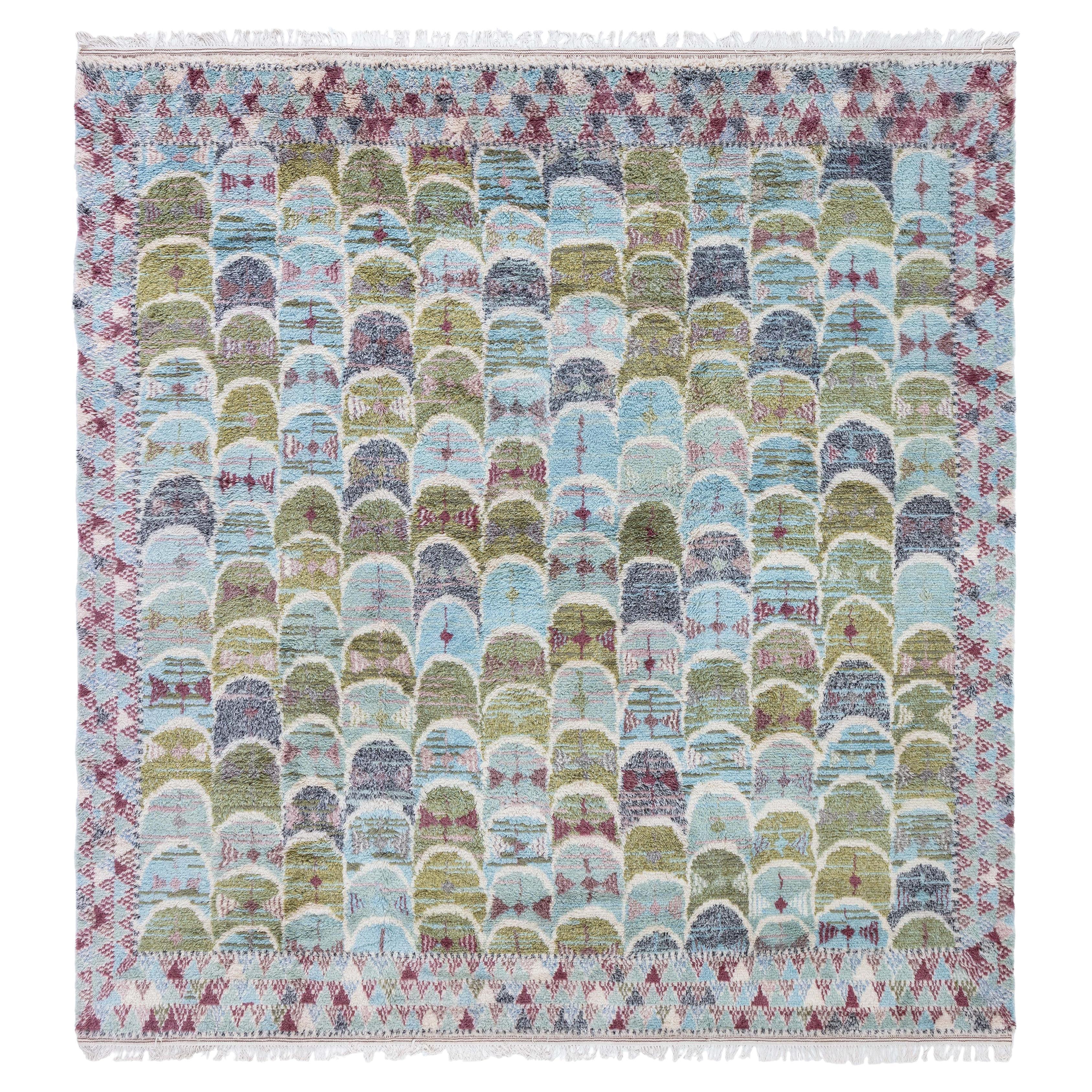 Modern Swedish Rya Rug by Doris Leslie Blau