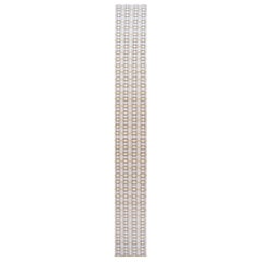 Modern Swedish Style Gray and Beige Handmade Geometric Wool Runner