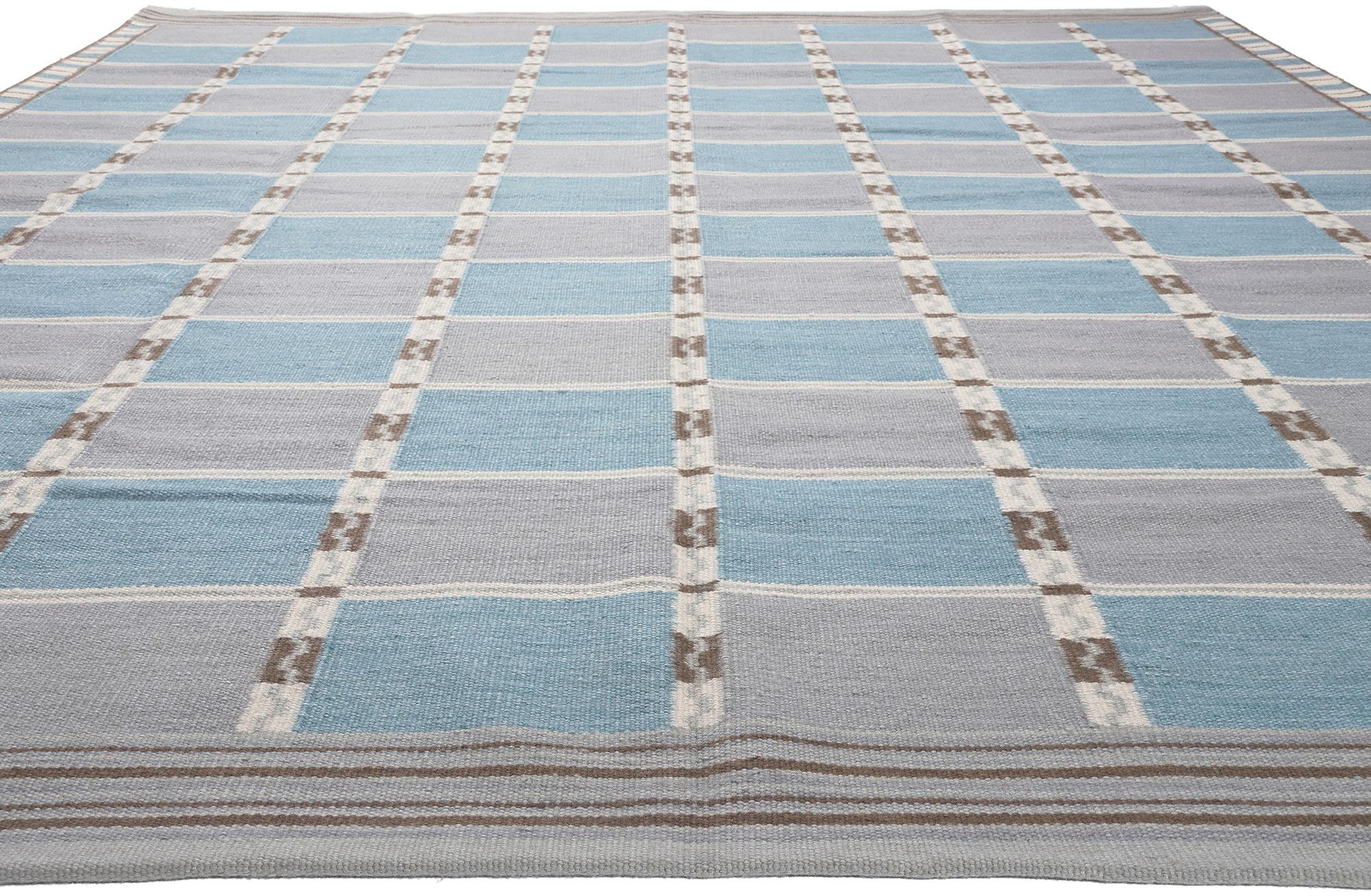 Skandinavischer moderner Kelim-Teppich im schwedischen Stil (Skandinavische Moderne) im Angebot