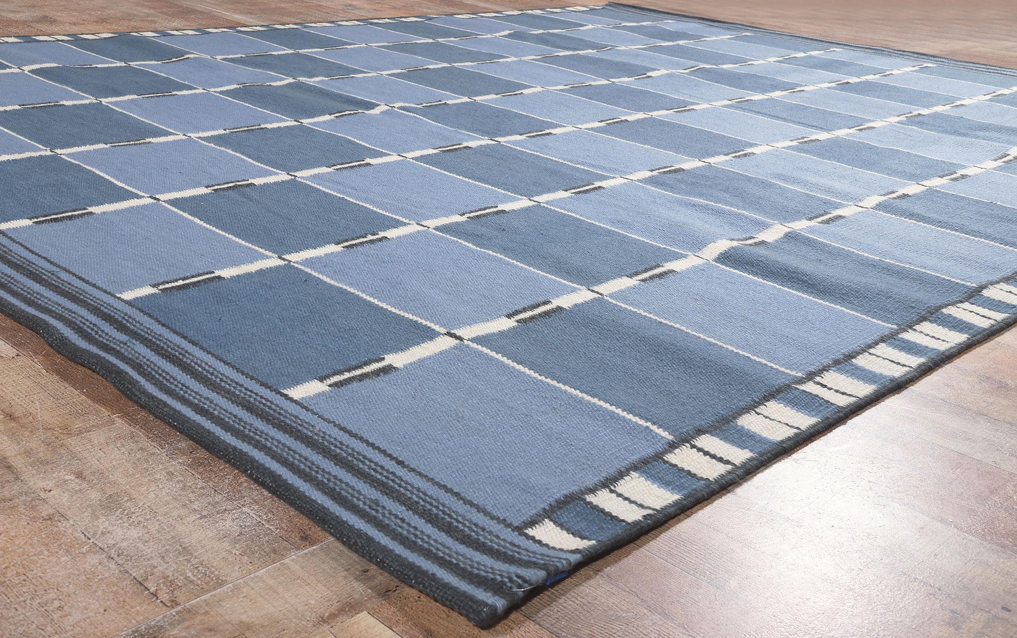 Skandinavischer moderner Kelim-Teppich im schwedischen Stil (21. Jahrhundert und zeitgenössisch) im Angebot