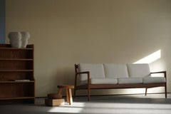 Modern Swedish Teak Model USA 75 3-Seat Sofa by Folke Ohlsson for DUX, 1960s