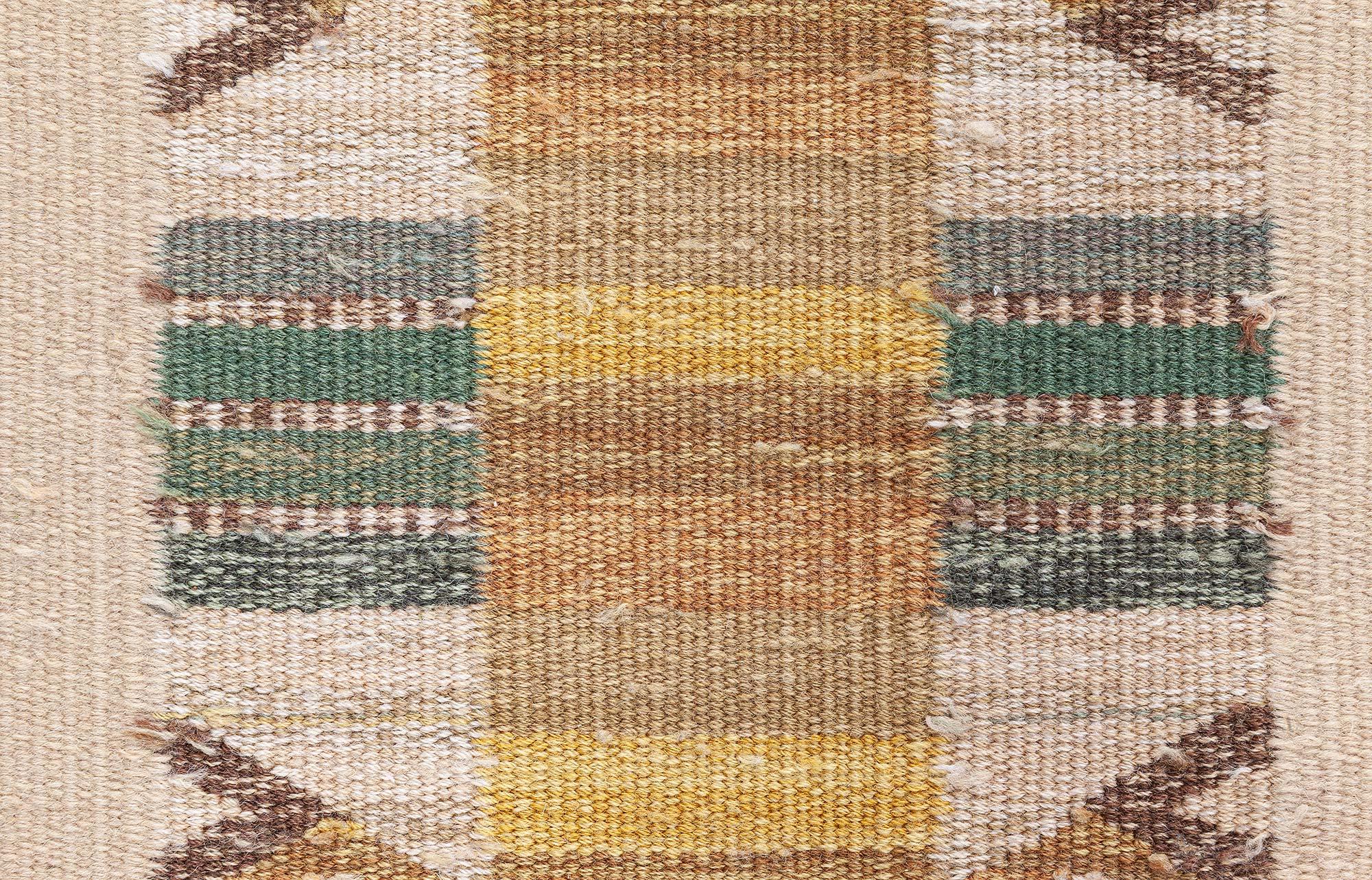 Scandinave moderne Chemin de table moderne en laine suédoise par Doris Leslie Blau en vente