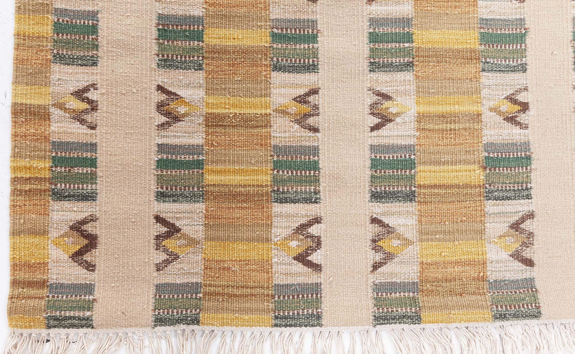 Chemin de table moderne en laine suédoise par Doris Leslie Blau Neuf - En vente à New York, NY