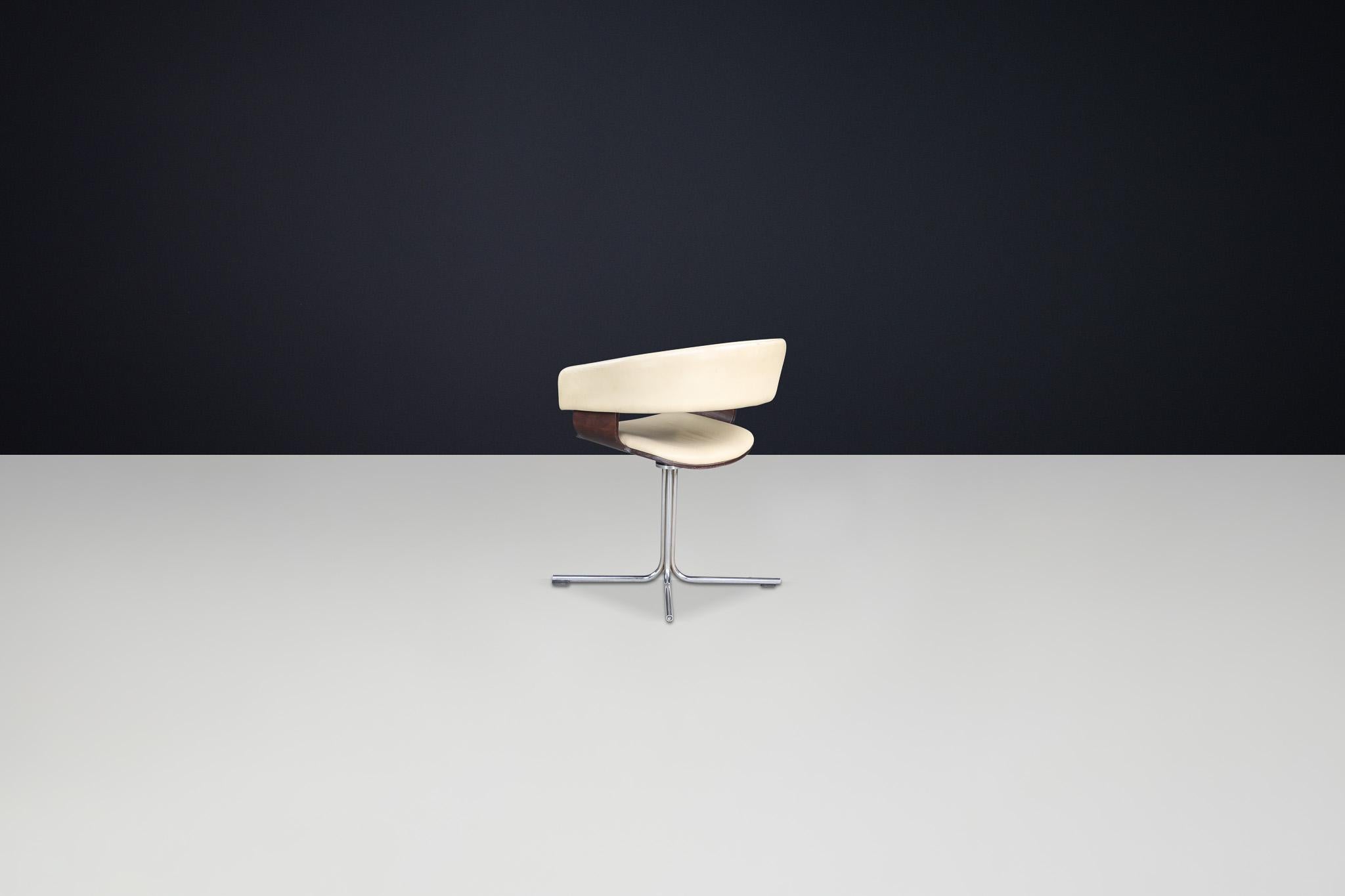 Fauteuils de salle à manger pivotants modernes de John Coleman pour Allermuir, États-Unis, années 1990 Bon état - En vente à Almelo, NL