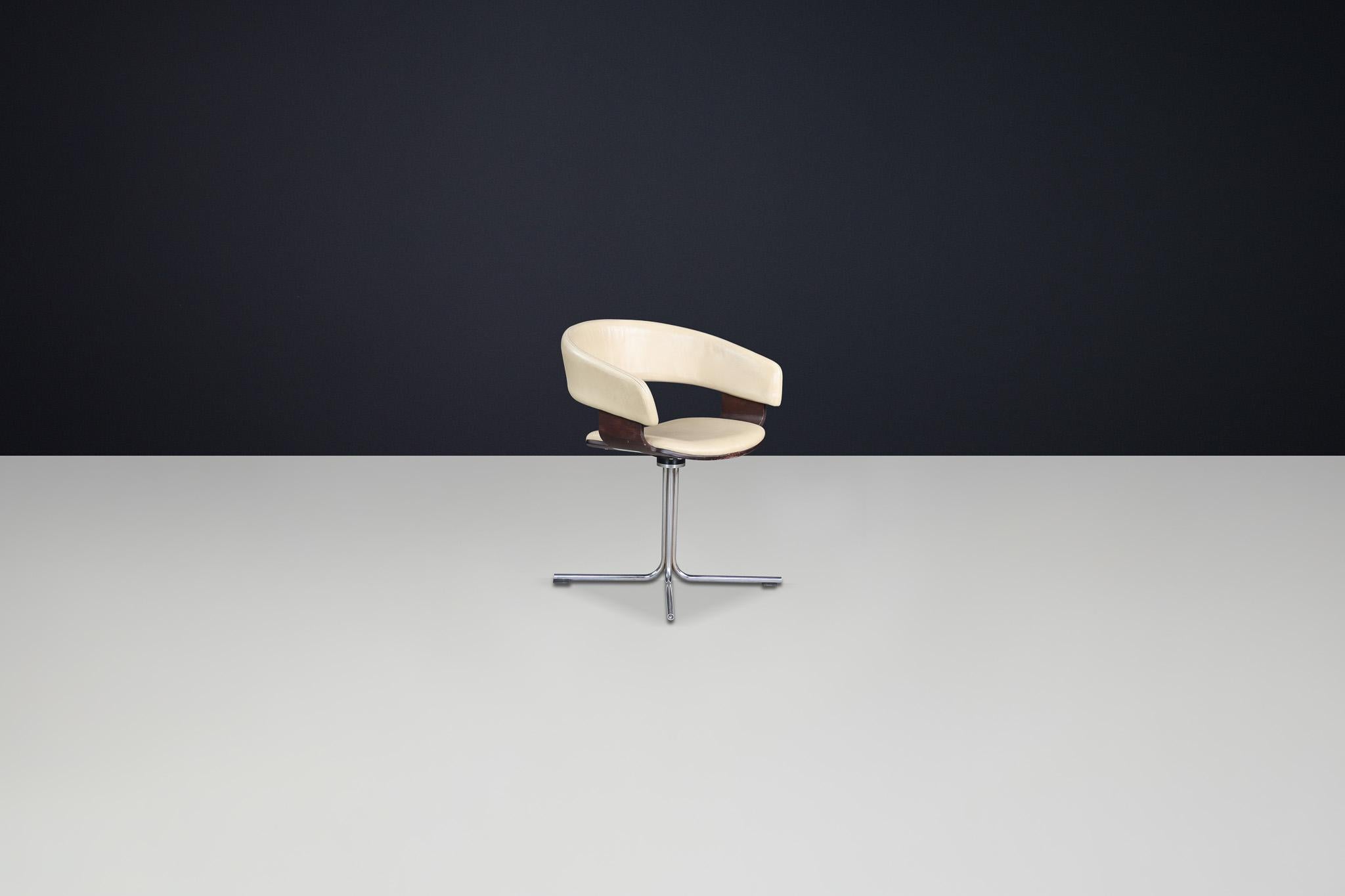 Fin du 20e siècle Fauteuils de salle à manger pivotants modernes de John Coleman pour Allermuir, États-Unis, années 1990 en vente