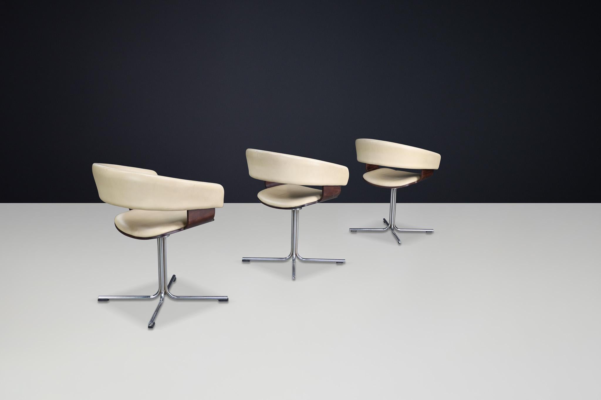 Fauteuils de salle à manger pivotants modernes de John Coleman pour Allermuir, États-Unis, années 1990 en vente 2