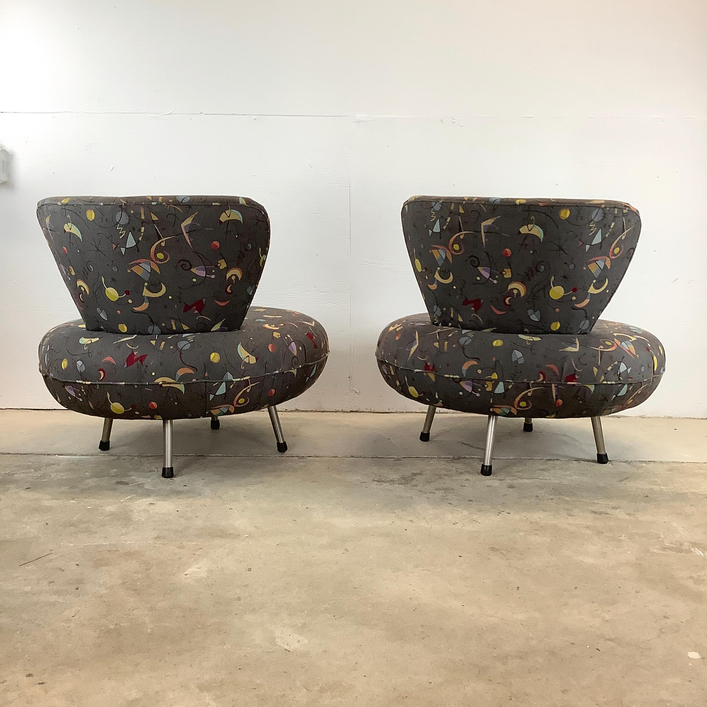 Other Modern Swivel Disc Chairs With Ottoman-3 pc