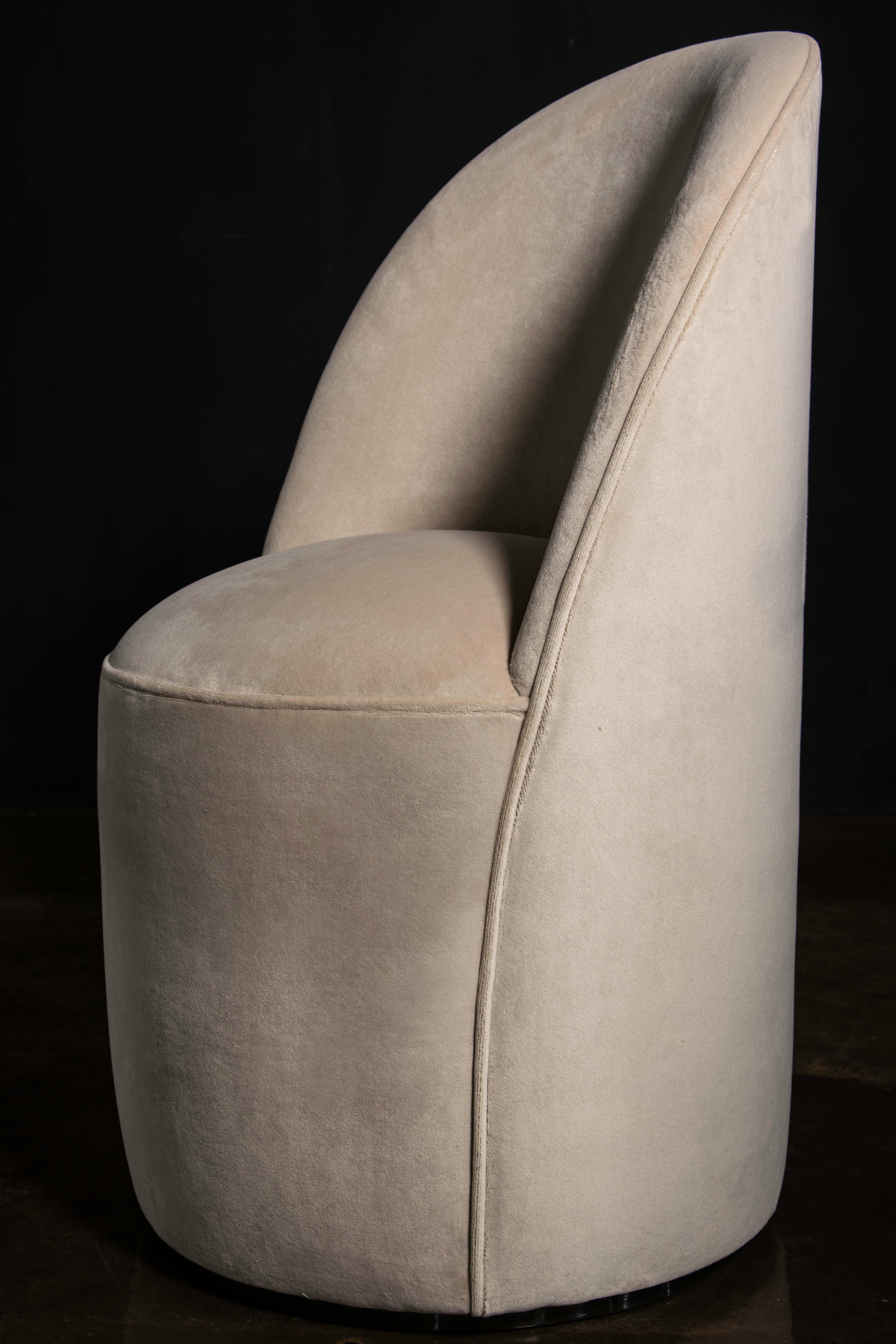 Modern Swivel Dressing Chair in Fabric or Leather from Costantini, Elisabetta For Sale 2