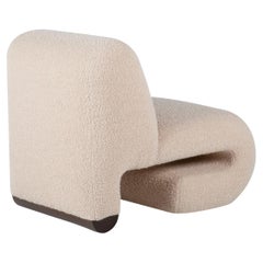 Modern T50 Lounge Chair, Dedar Wool Bouclé, Handmade in Portugal by Greenapple