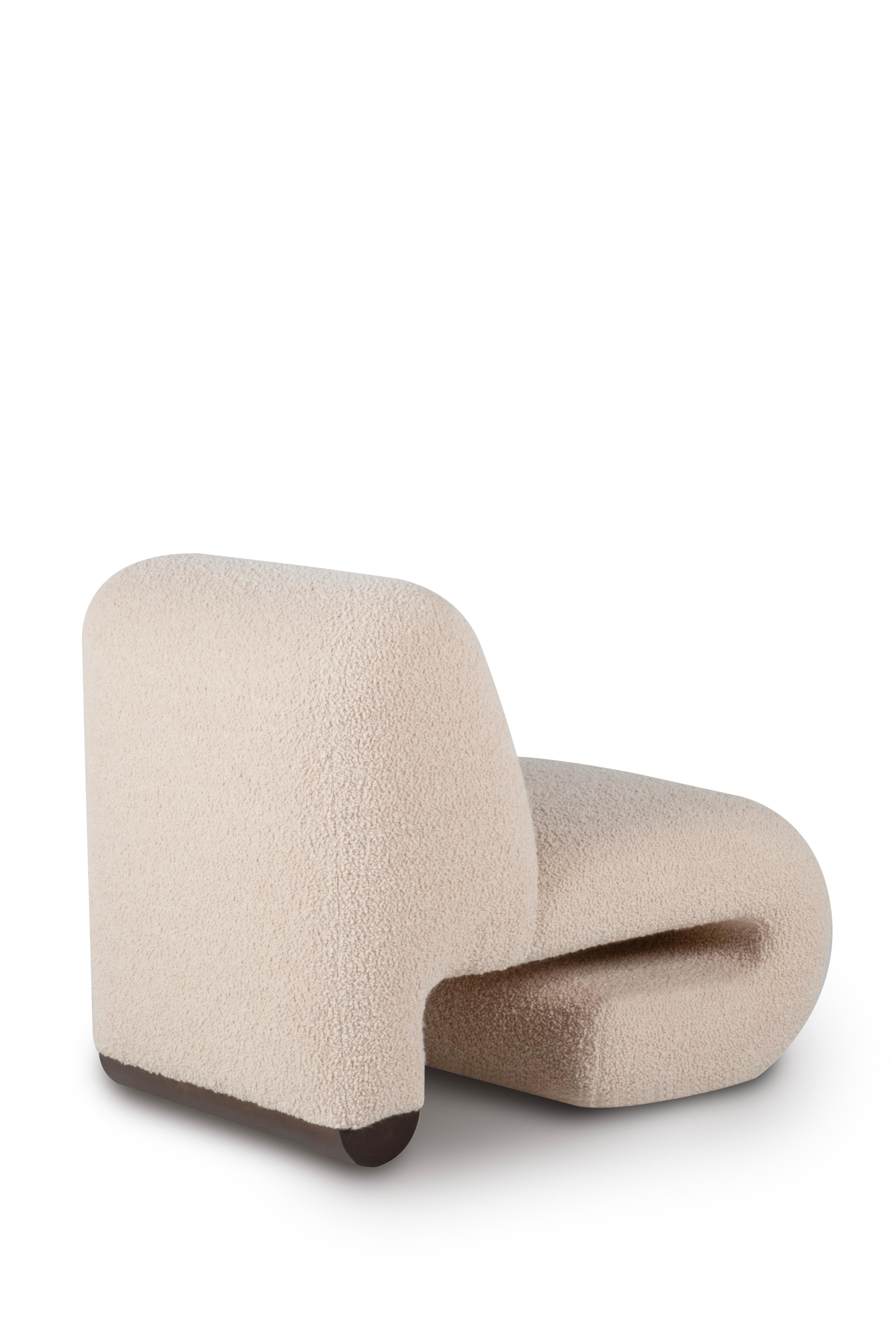 Portugais Modernity T50 Lounge Chair, Dedar Wool Bouclé, Handmade in Portugal by Greenapple en vente