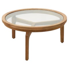 Moderner Tisch aus Zedernholz und Glas, Italien Ende 20.