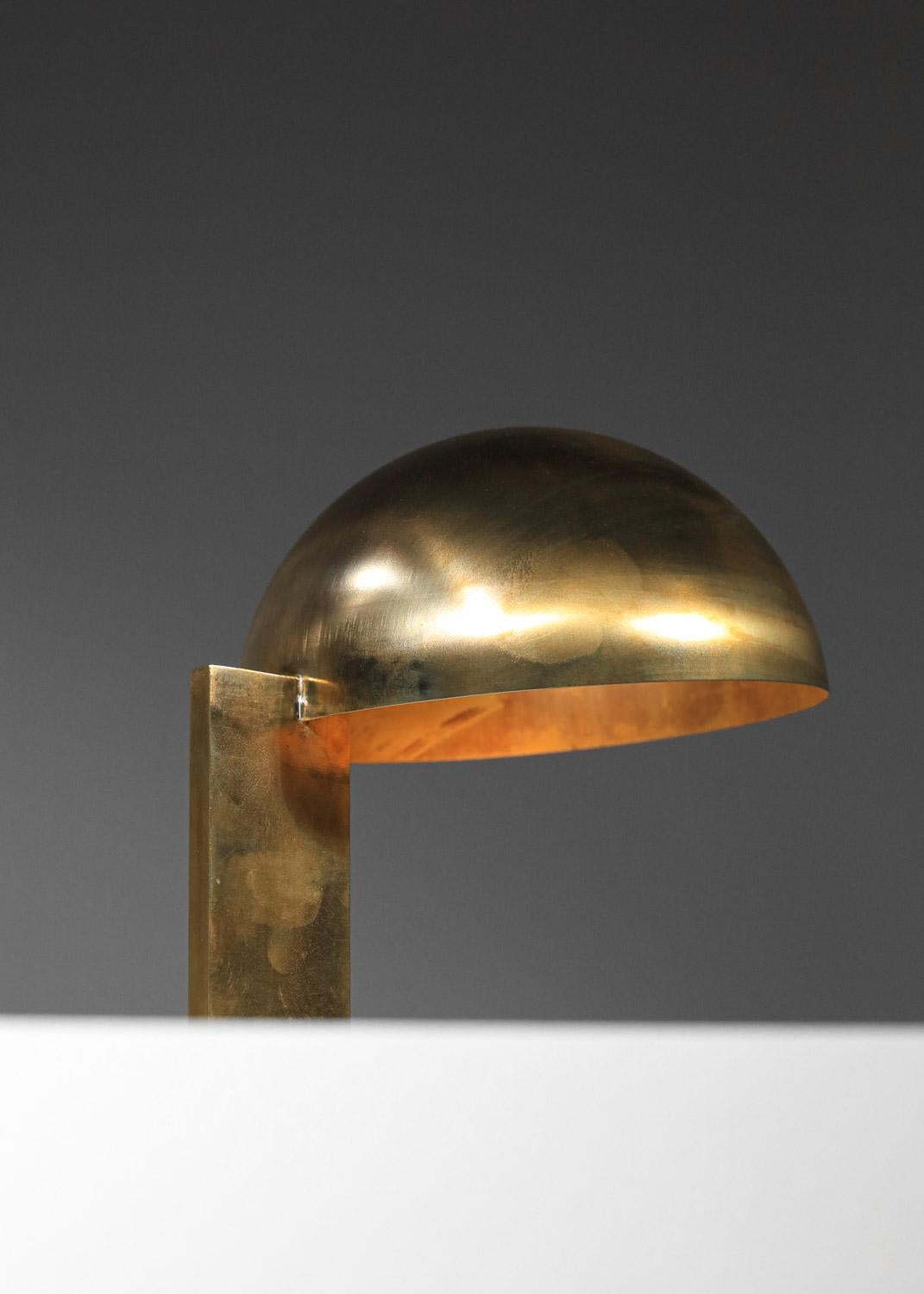 Lampe de table moderne en laiton massif de style moderniste des années 60 par Danke studio  en vente 8