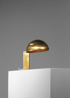 Modern table lamp in solid brass 60's moderniste style by Danke studio