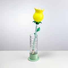 Lampe de table moderne Murano Glass Flower Alessandra Baldereschi Handmade