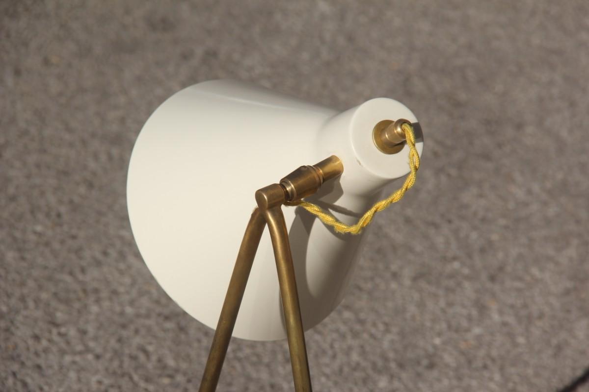 Contemporary Modern Table Lamp Sconce Brass Articulated Lamp Stilnovo Style Italian Design