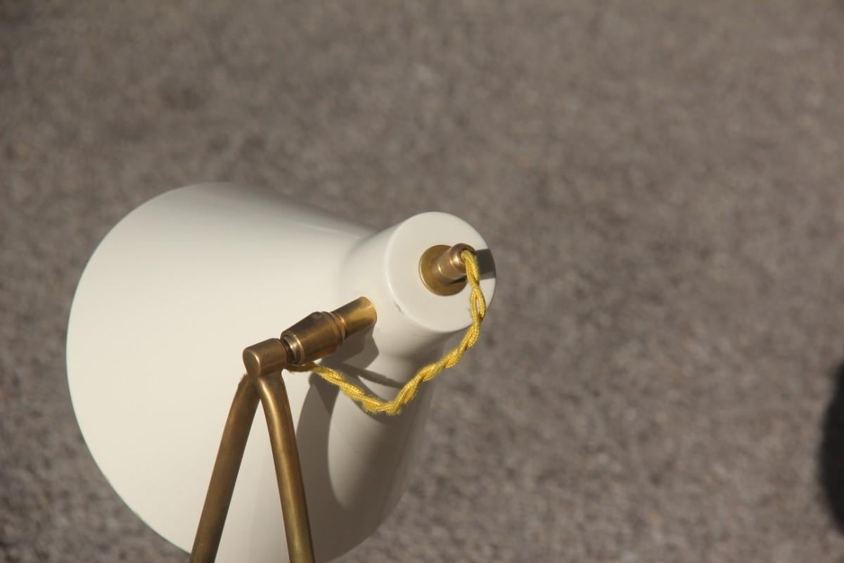 Modern Table Lamp Sconce Brass Articulated Lamp Stilnovo Style Italian Design 1