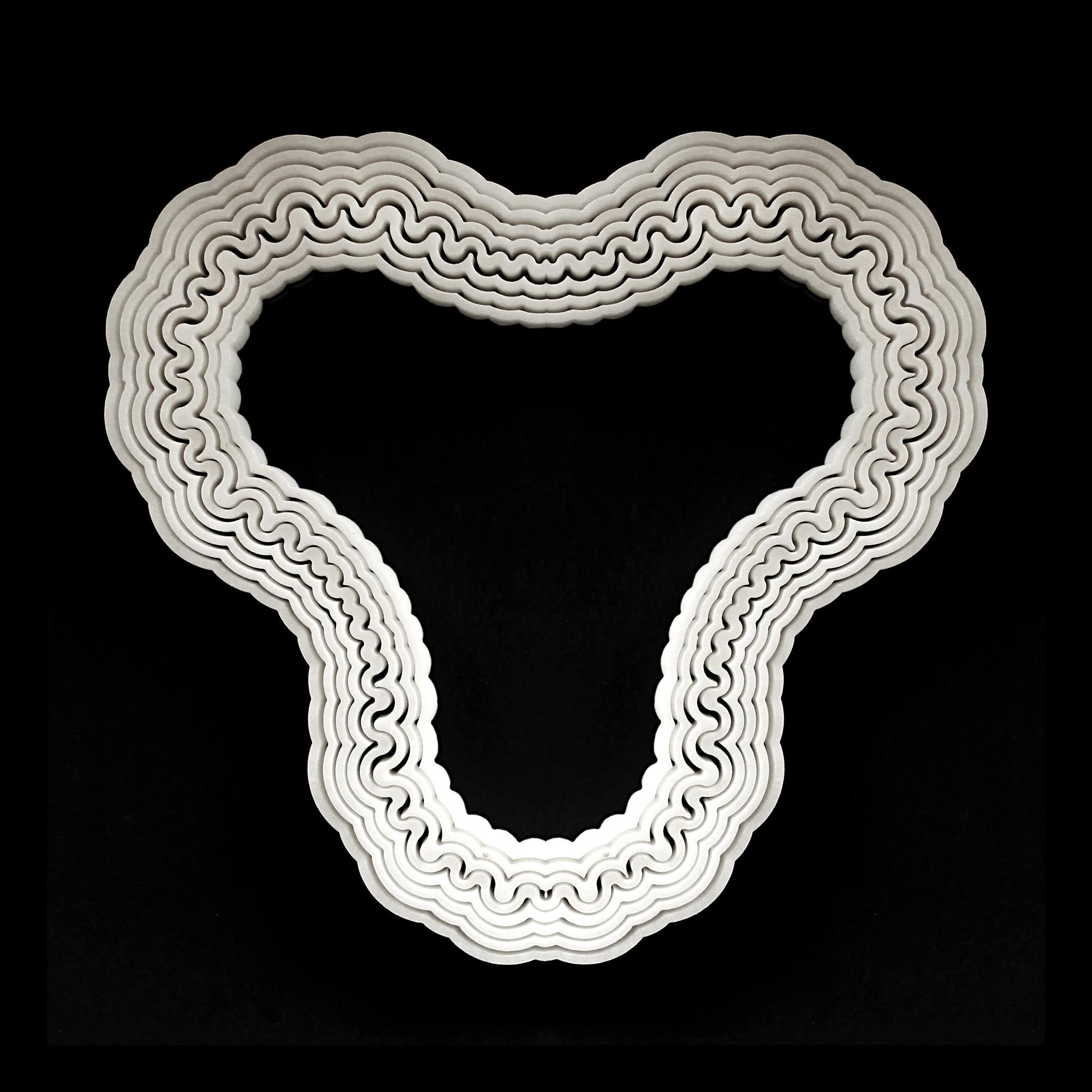 Moderne Tischlampe aus weißem Marmor mit poliertem Wasserjetschliff, Paolo Ulian Handgefertigt im Zustand „Neu“ im Angebot in Milan, IT