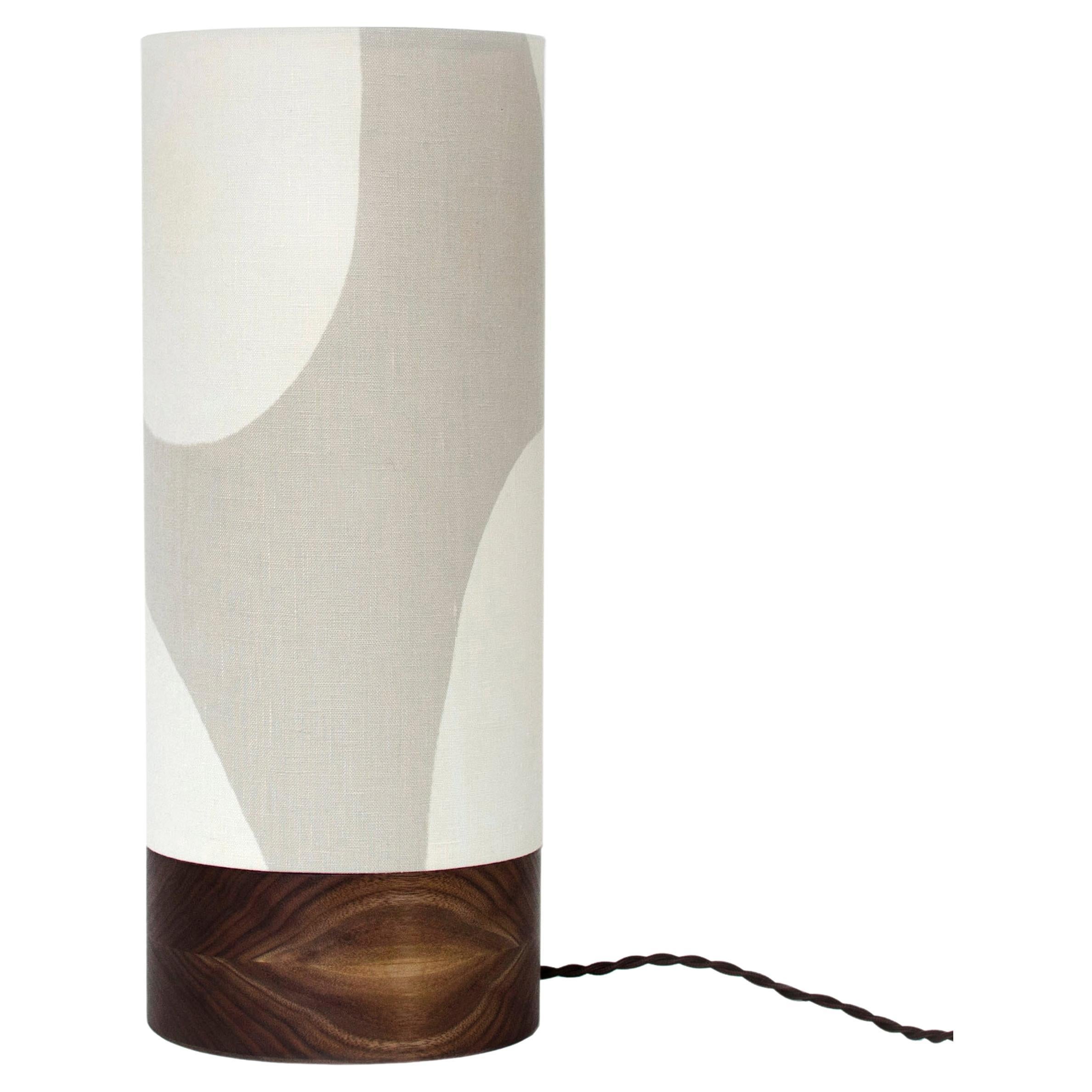 Modern Table Lamp with Round Base by La Loupe For Sale