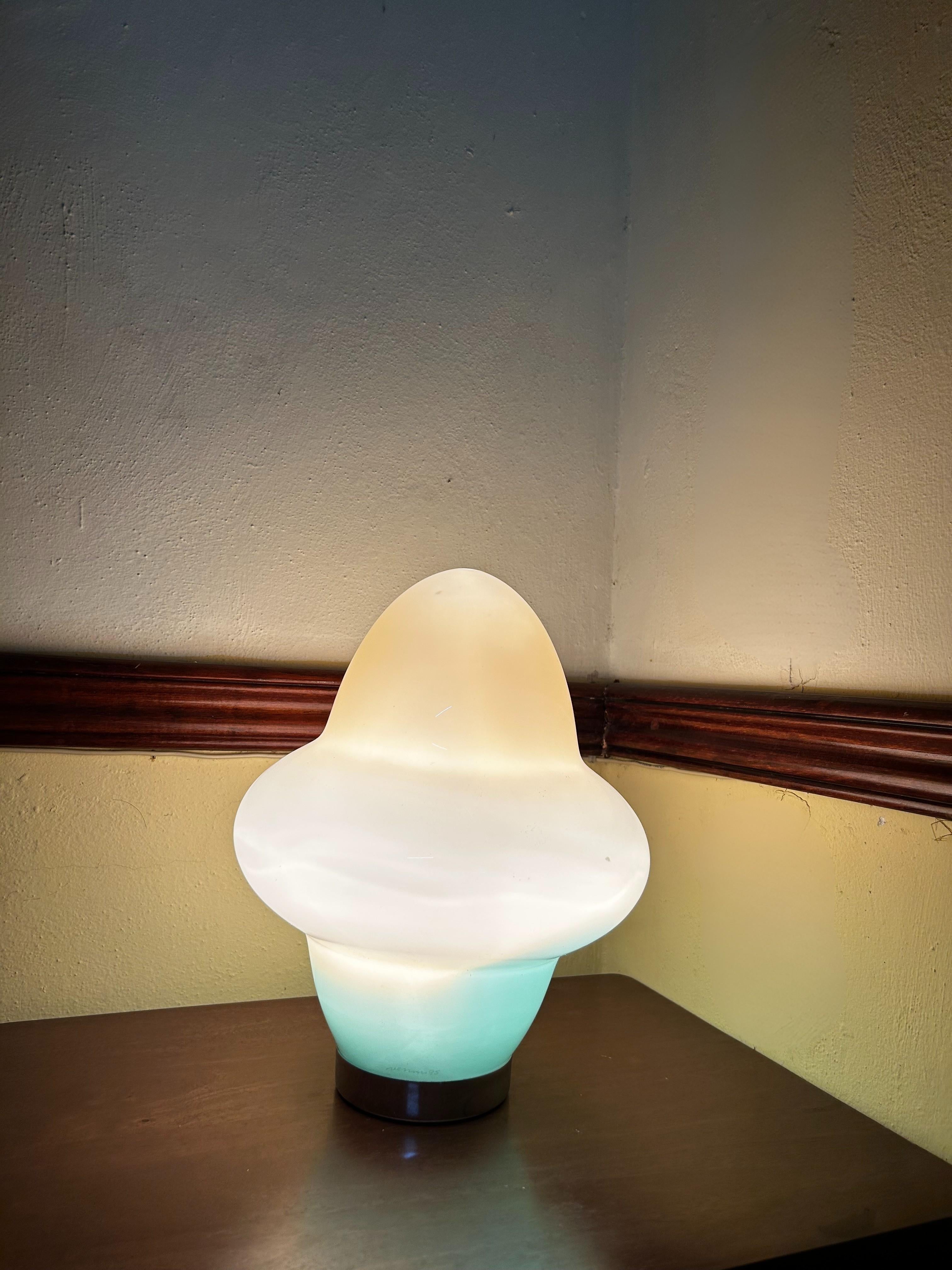 Lampes de table modernes en Murano par Ettore Sottsass pour Venini, signées vers 1995 Excellent état - En vente à Merida, Yucatan