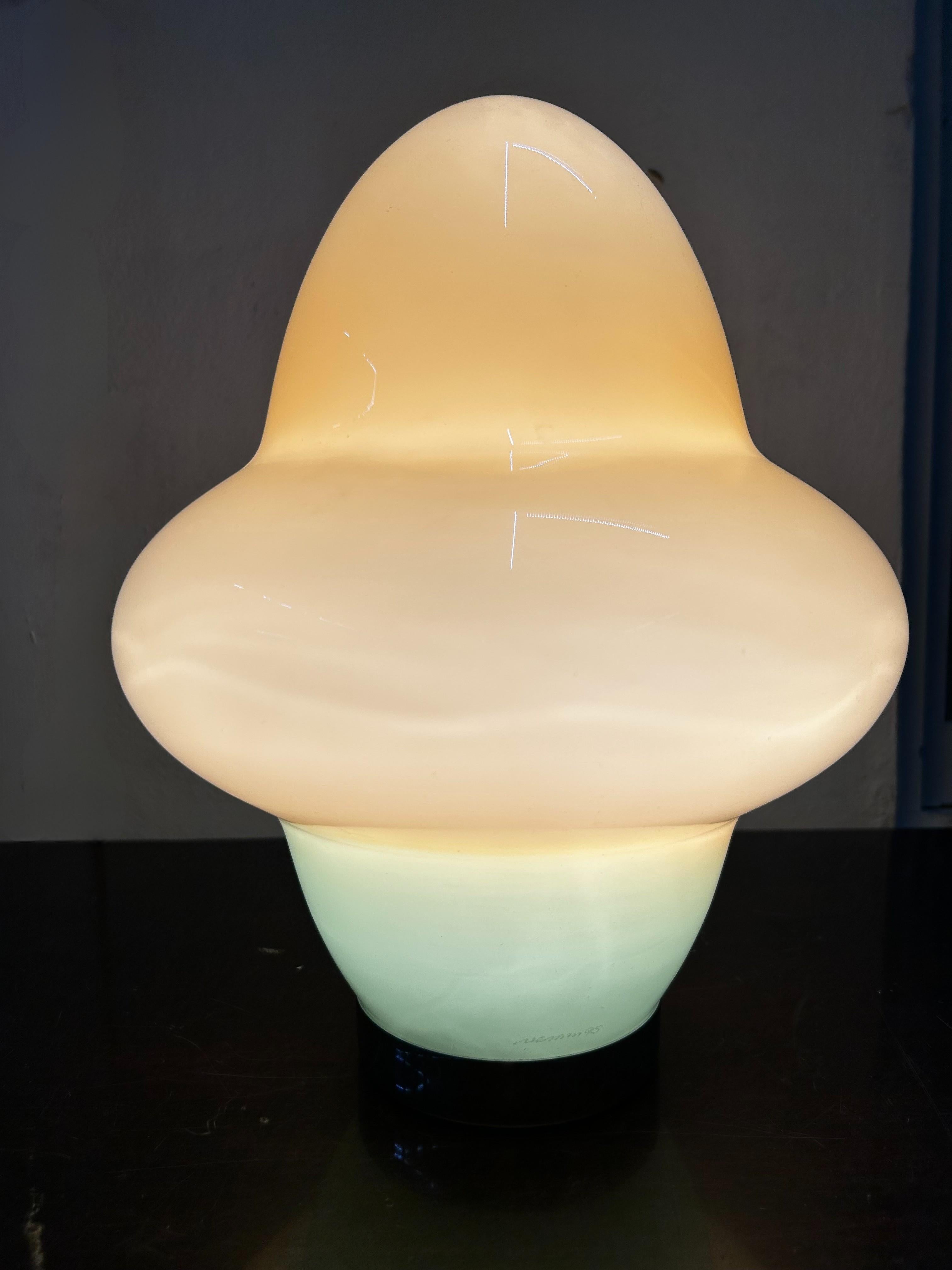 Verre de Murano Lampes de table modernes en Murano par Ettore Sottsass pour Venini, signées vers 1995 en vente