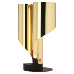 Modern Table Light Corsini and Wiskemann Aluminium Gold Finish