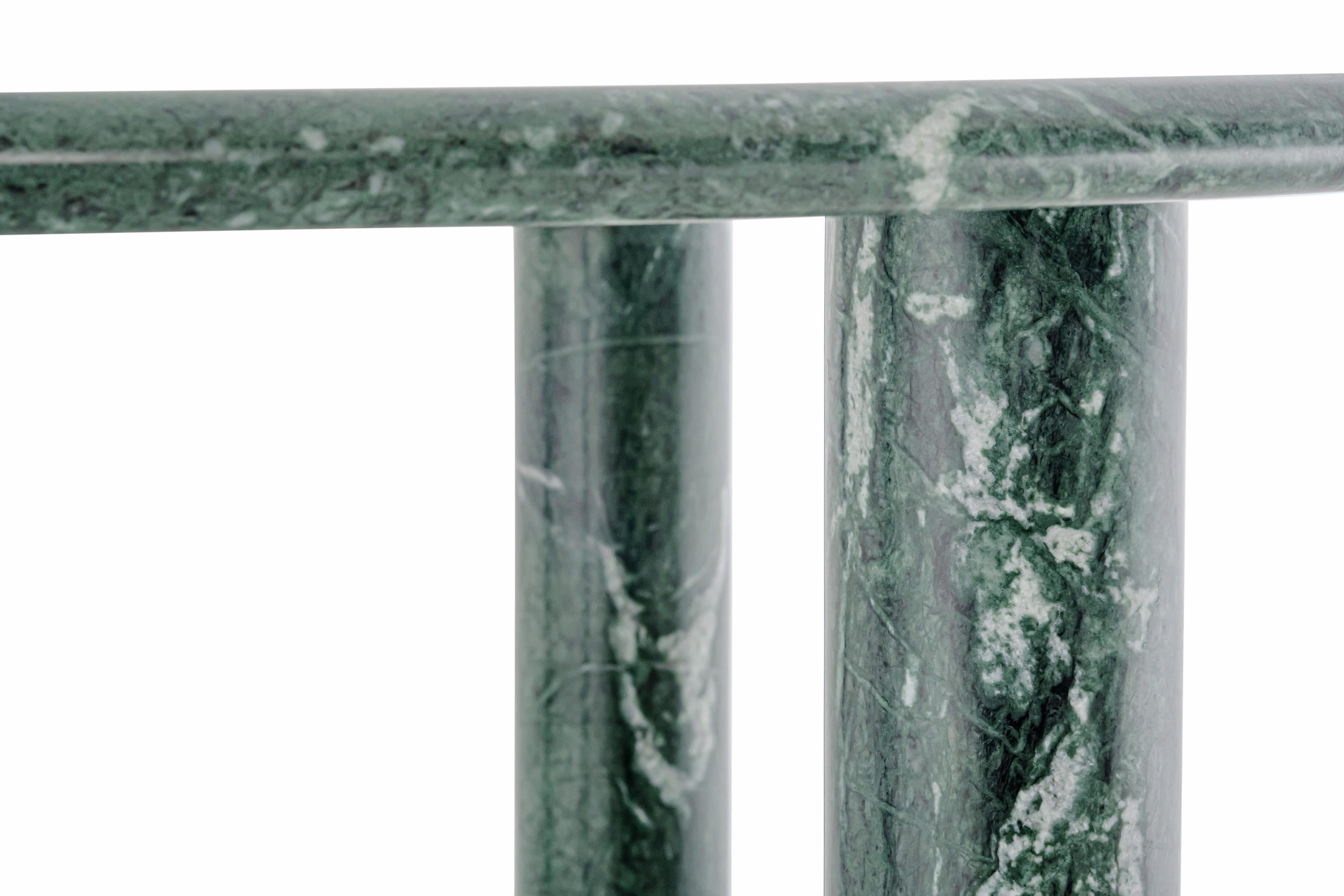 Table moderne PAUL par Noom, en marbre vert en vente 3