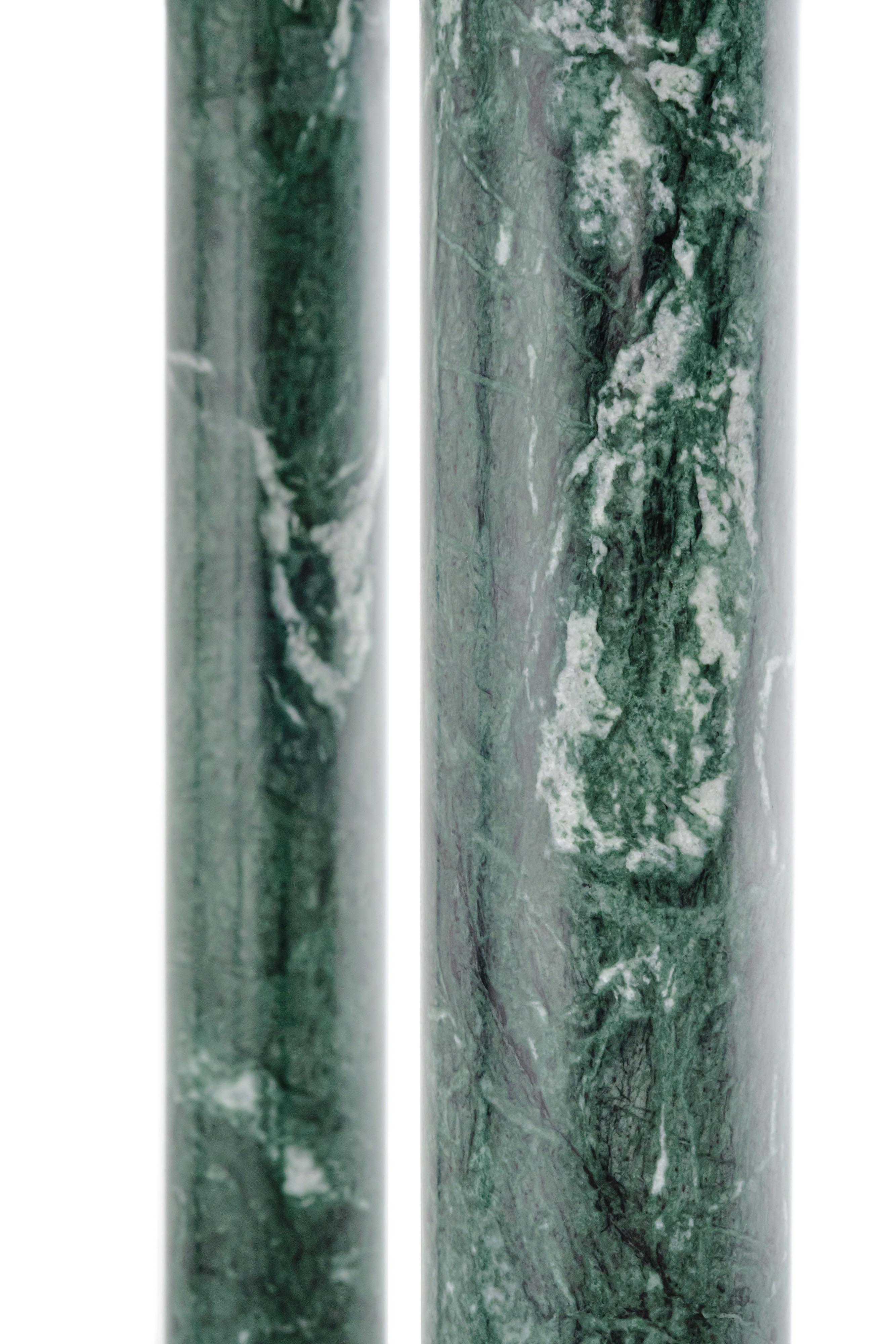 Modern Table 'PAUL' by Noom, in Green Marble For Sale 6