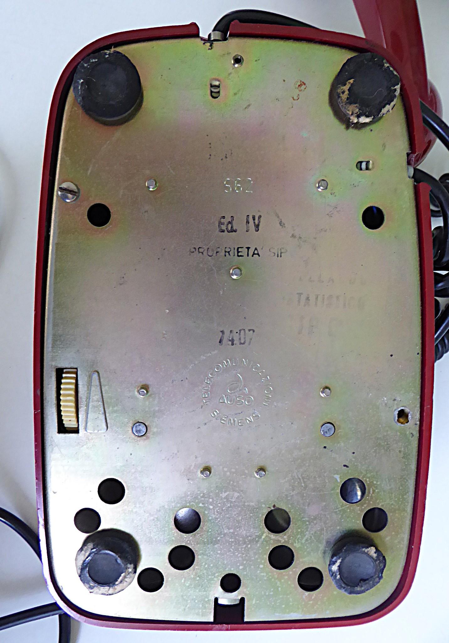 Table Rotary Phone SIEMENS AUSO SIP S62  Lino Saltini, Italie, années 1960 en vente 4