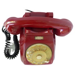 Modern Table Rotary Phone SIEMENS AUSO SIP S62 Lino Saltini 1960s Italy