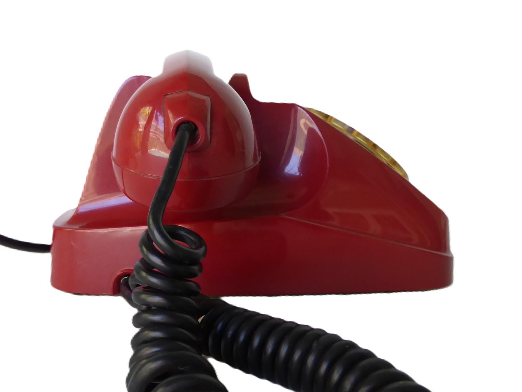 Mid-Century Modern Table Rotary Phone SIEMENS AUSO SIP S62  Lino Saltini, Italie, années 1960 en vente
