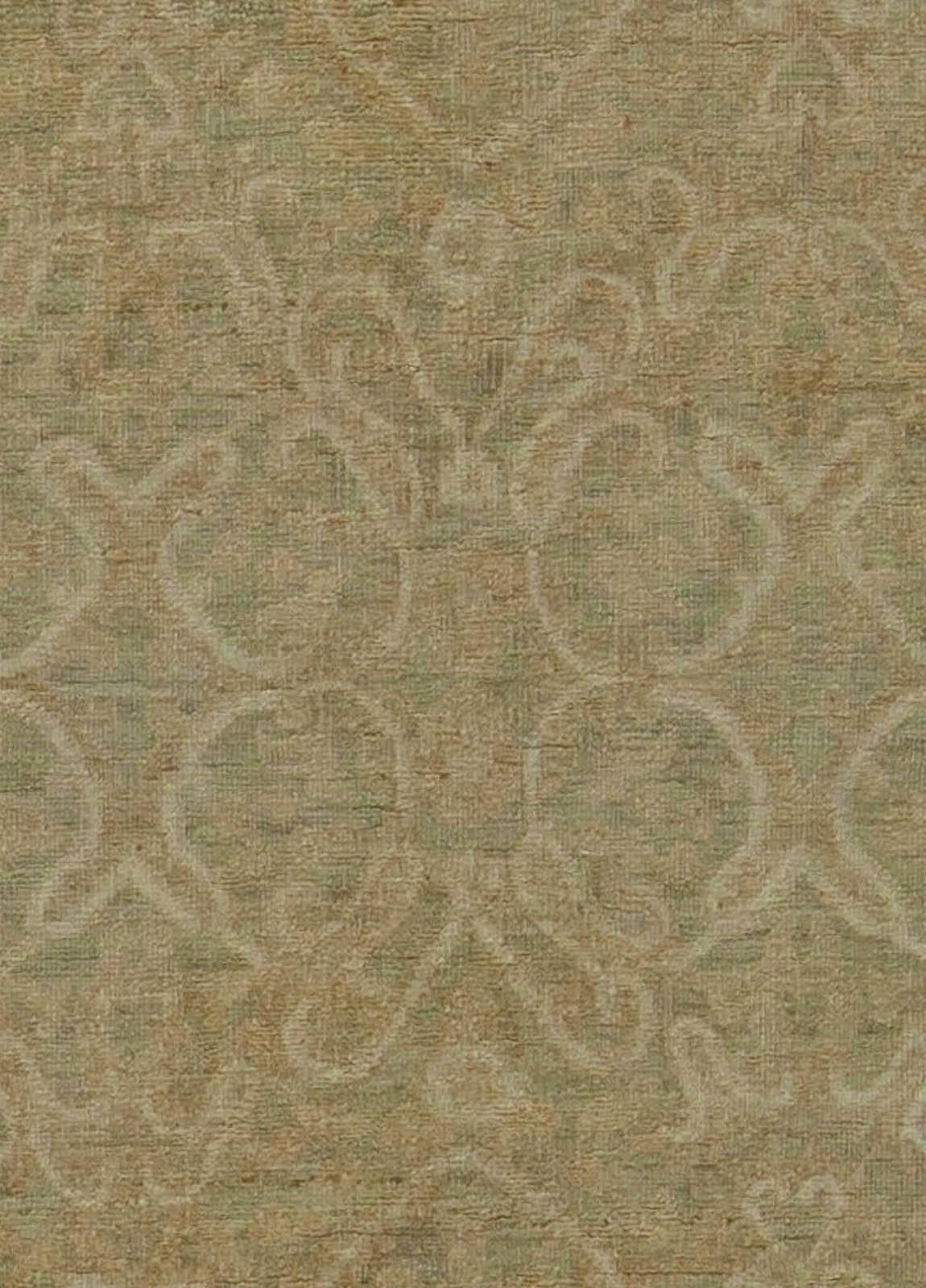 Contemporary Tabriz design light brown and beige handmade wool rug by Doris Leslie Blau.
Size: 5'1
