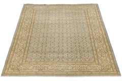 Modern Tabriz Designed Wool Rug Handmade in Pale Blue