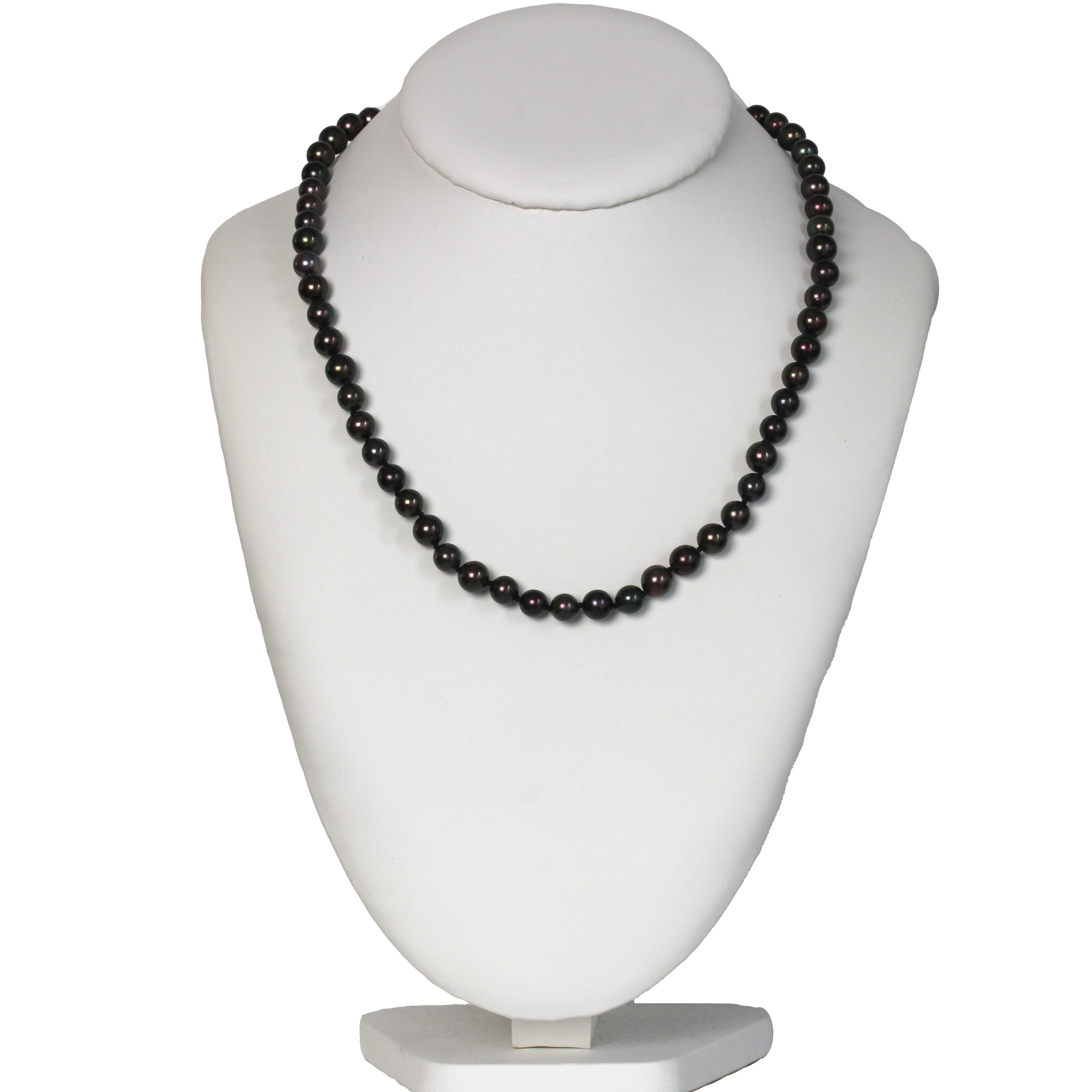 Collana moderna con perle di coltura di Tahiti in vendita 4