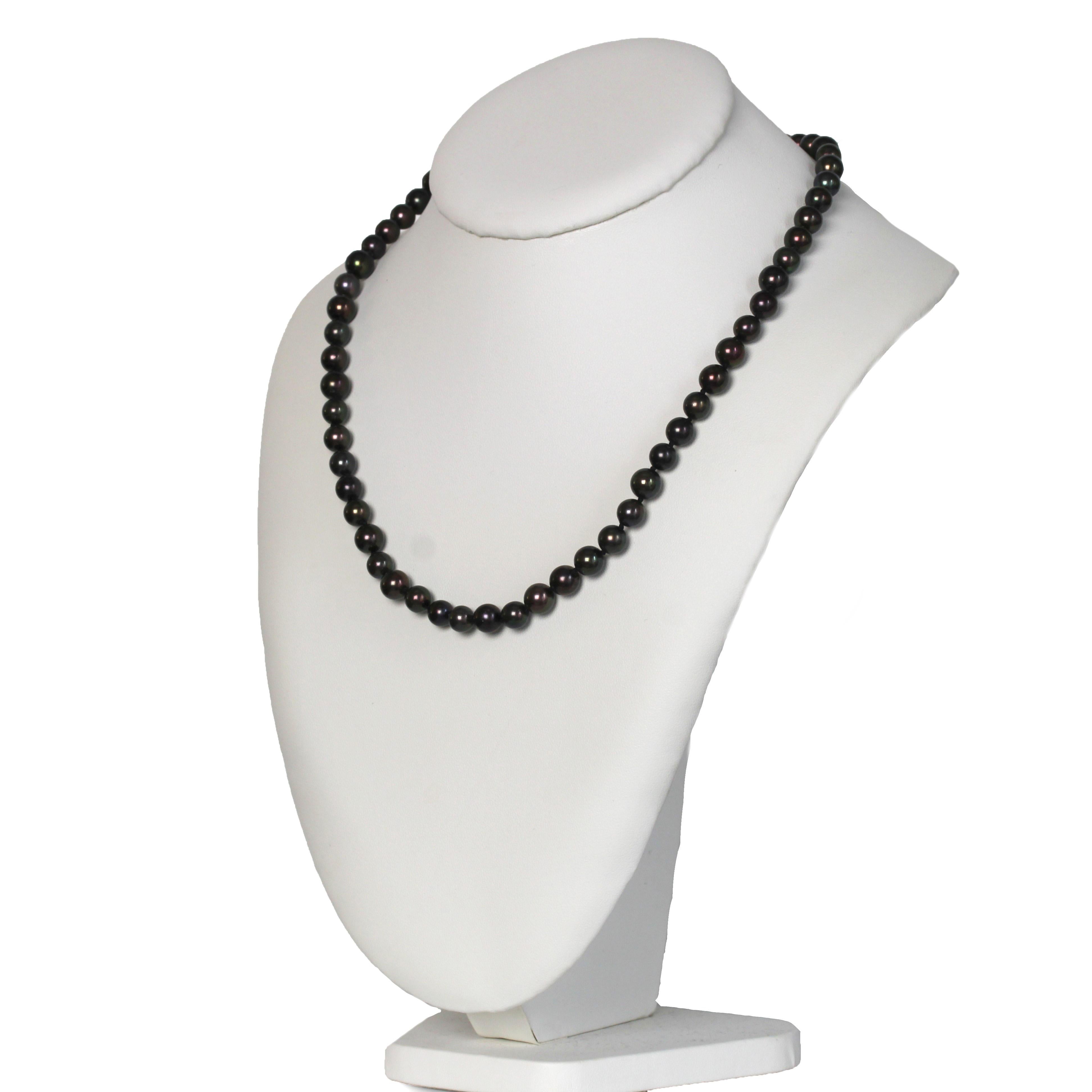 Collana moderna con perle di coltura di Tahiti in vendita 5