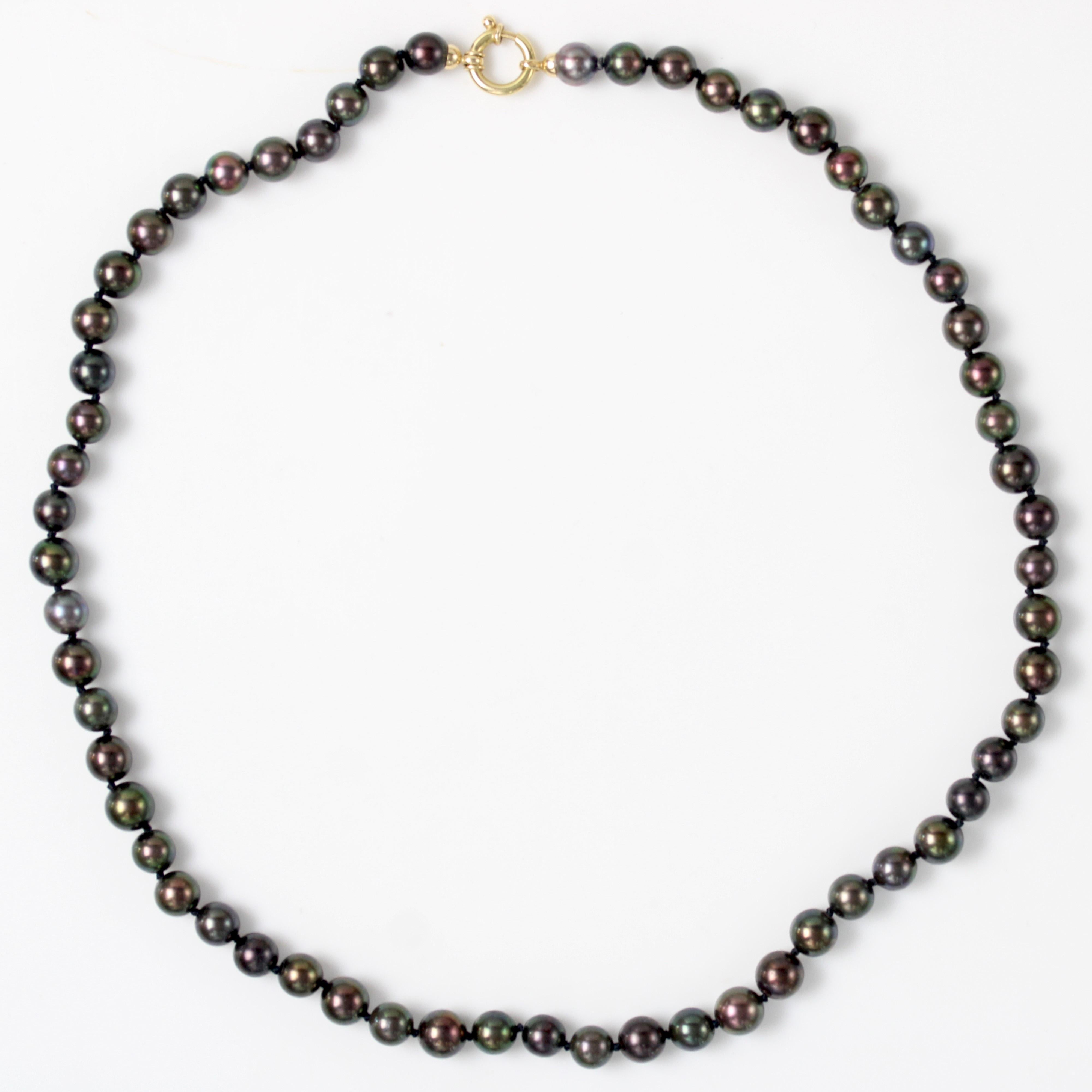 Collana moderna con perle di coltura di Tahiti in vendita 6
