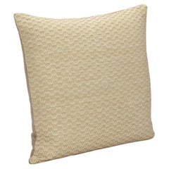 Modern Tan Leather Chevron Decorative Pillow by MOGUL