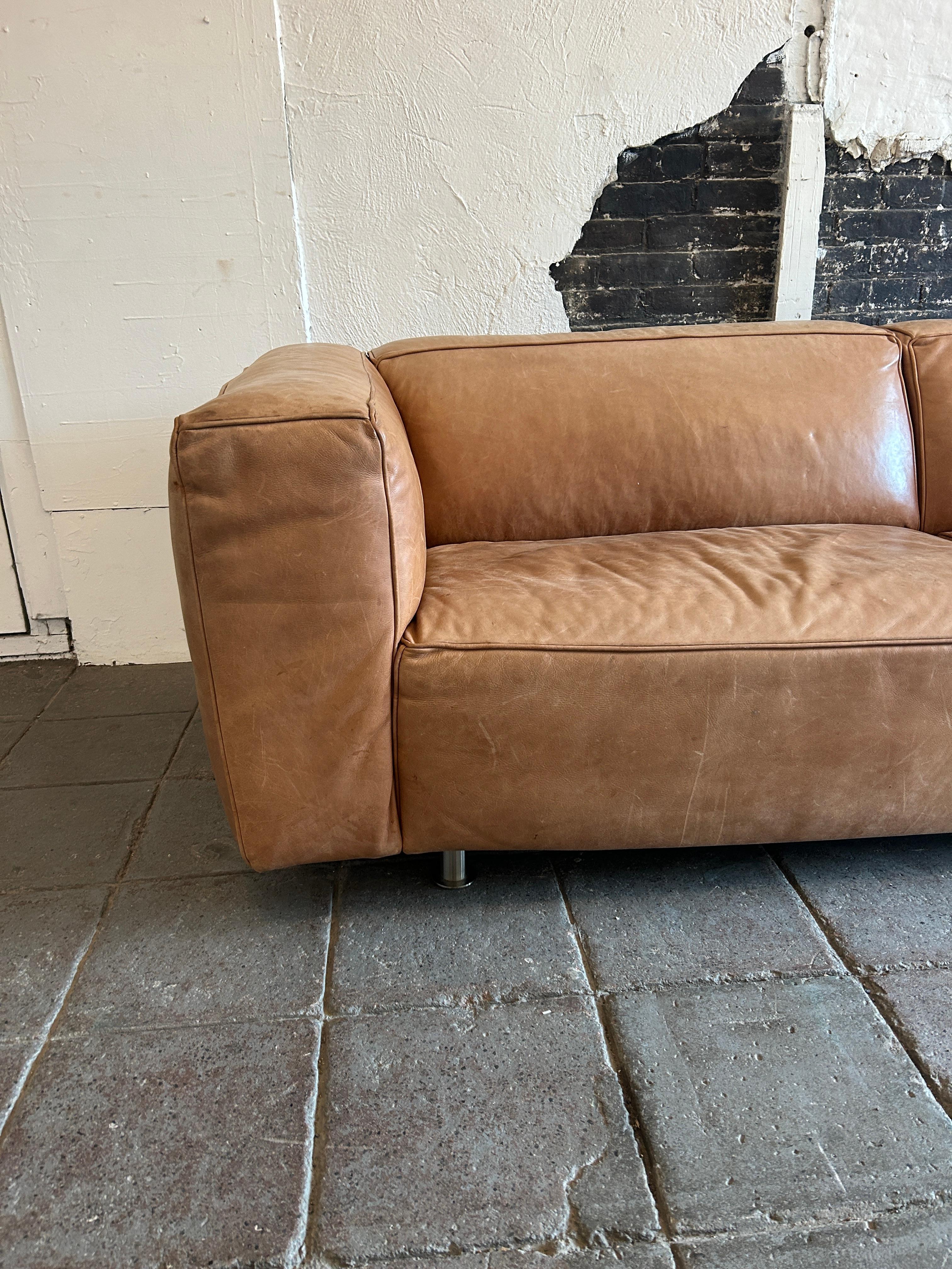 tan modern sofa